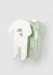 Newborn Set of 2 Animal One-Piece Ref. 14-2781-096