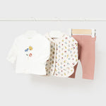 Newborn Girl 3 Piece Floral Set Ref. 14-2798-009