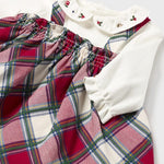 Newborn Girl Plaid Dress Ref. 14-2801-008