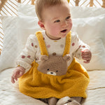 Newborn baby romper with sheepskin skirt Ref.  14-2881-050