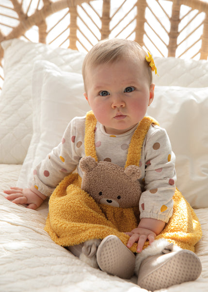 Newborn baby romper with sheepskin skirt Ref.  14-2881-050