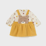 Newborn baby romper with sheepskin skirt Ref.  14-2881-050