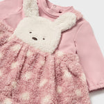 Newborn baby romper with sheepskin skirt Ref.  14-2881-051