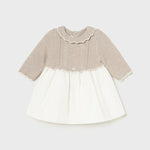 Newborn organza combo dress Ref.  14-2883-016
