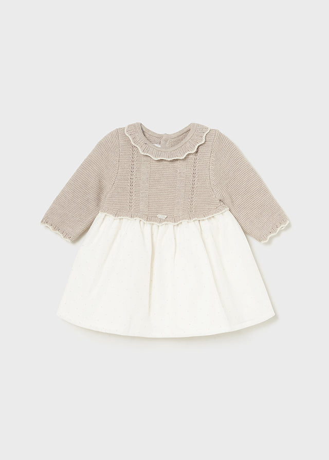 Newborn organza combo dress Ref.  14-2883-016