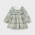 Baby Checked Ruffle Neck Dress 14-02903-075
