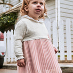 Baby Combined Pleated Dress Ref. 14-02906-036