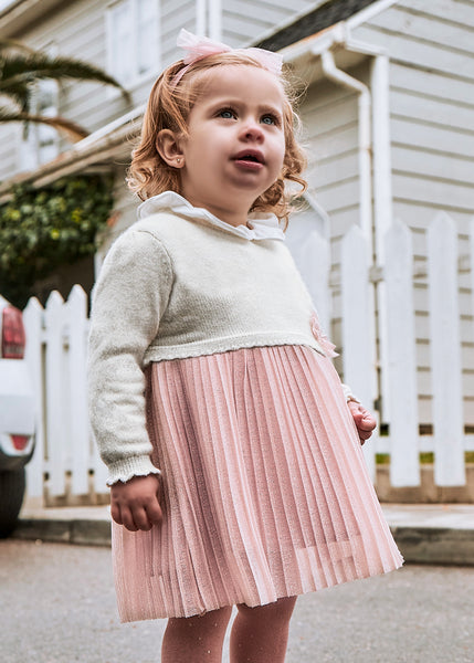 Baby Combined Pleated Dress Ref. 14-02906-036