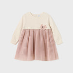 Baby Combined Pleated Dress Ref. 14-02906-036