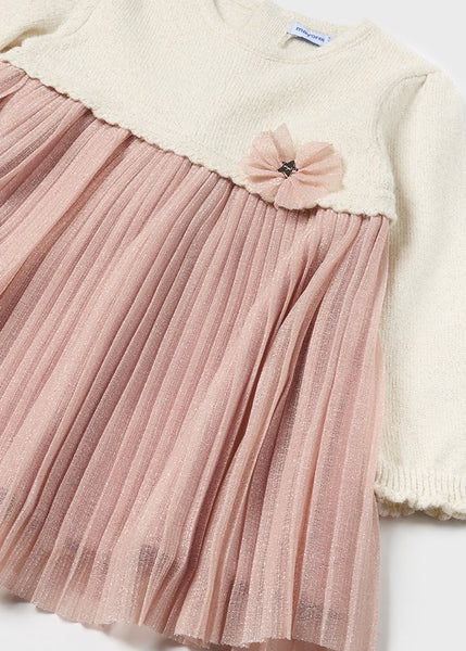 Baby Combined Pleated Dress Ref. 14-02906-036