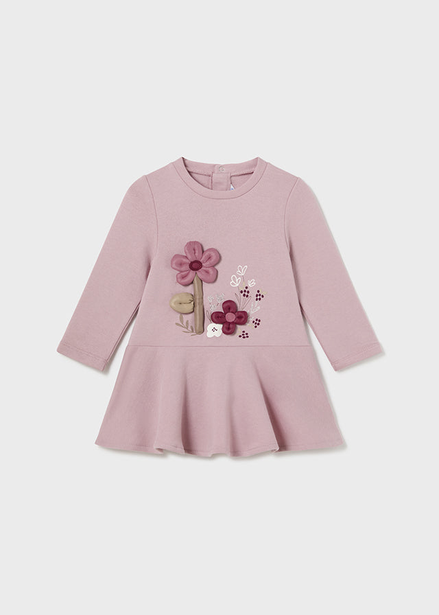 Baby Long Sleeve Plush Dress Ref. 14-02916-040