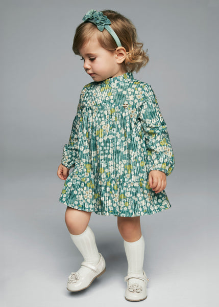 Baby Velvet Floral Dress Ref. 14-02923-064