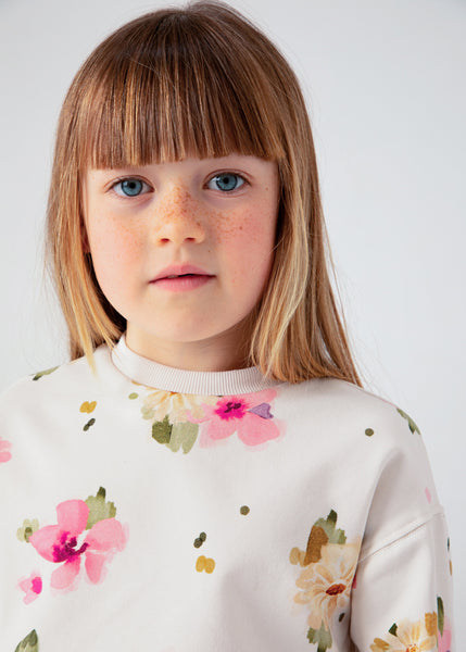 Girl Floral Sweatshirt Ref. 14-4481-010