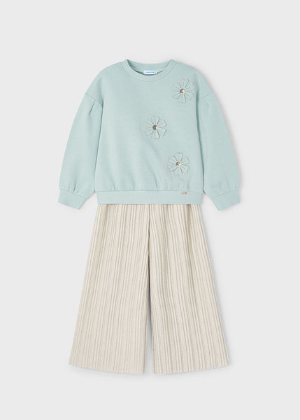 Girl Sweatshirt with Pleated Pants Set Ref. 14-4551-019