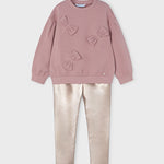 Girl Sweatshirt and Metallic Leggings Set Ref. 14-4707-056