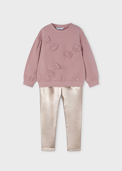 Girl Sweatshirt and Metallic Leggings Set Ref. 14-4707-056