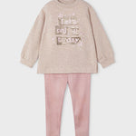 Girl Suede Legging and Sweatshirt Set Ref. 14-4709-057