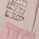 Girl Suede Legging and Sweatshirt Set Ref. 14-4709-057