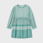 Girl Chiffon Print Pleated Dress Ref. 14-4913-091