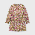 Girl Chiffon Print Pleated Dress Ref. 14-4913-092