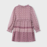 Girl Chiffon Print Pleated Dress Ref. 14-4913-093