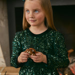 Girls sequin velvet dress Ref. 14-5528-004