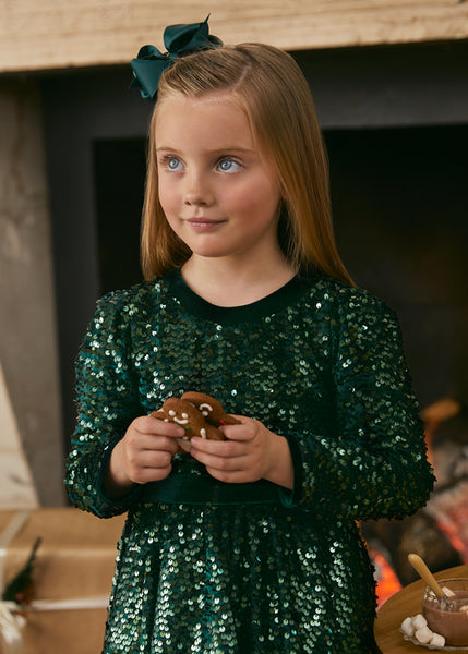 Girls sequin velvet dress Ref. 14-5528-004