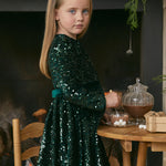 Girls sequin velvet dress Ref. 14-5528-004