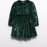 Girls sequin velvet dress Ref. 14-5528-004
