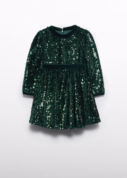 Girls sequin velvet dress Ref. 14-5528-004