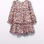 Girls bambula print dress Ref. 14-5530-046