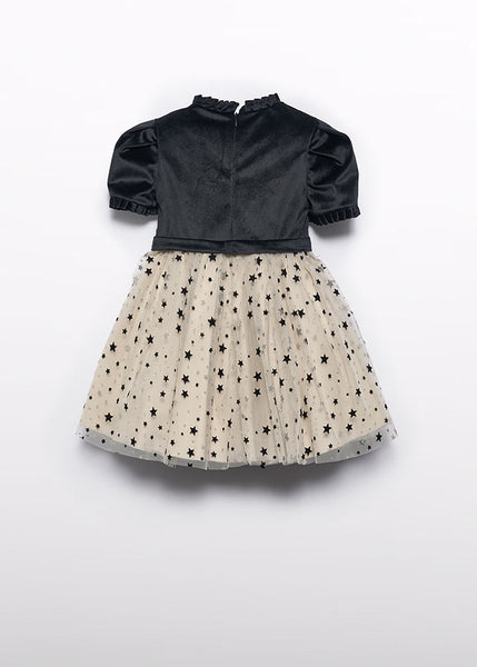 Girls combined velvet dress Ref. 14-5532-005