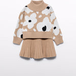 Girls pleated knit skirt set Ref. 14-5547-053