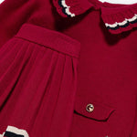 Girls pleated knit skirt set Ref. 14-5548-005