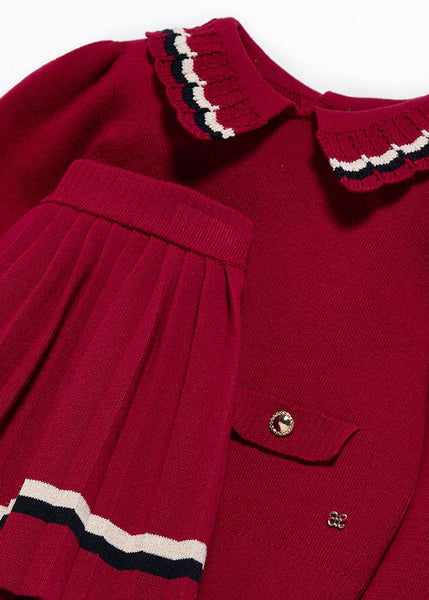 Girls pleated knit skirt set Ref. 14-5548-005