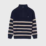 Boy Quarter Zip Striped Sweater Ref. 14-7391-093