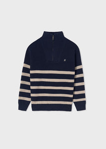 Boy Quarter Zip Striped Sweater Ref. 14-7391-093