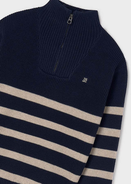 Boy Quarter Zip Striped Sweater Ref. 14-7391-093