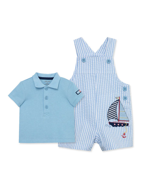 Sailboat Woven Shortall Set 14095