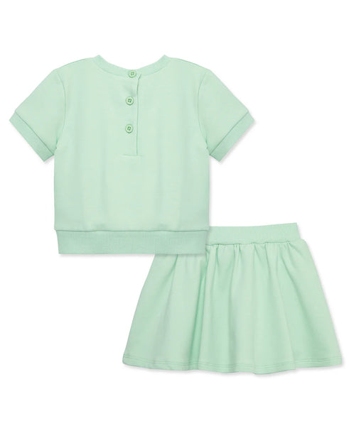 Green 2-Piece Toddler Skort Set 14162