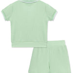 Green 2-Piece Toddler Short Set 14172