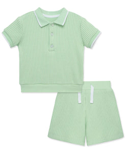 Green 2-Piece Toddler Short Set 14172