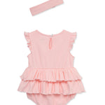Rose Knit Bubble & Headband Set 14226
