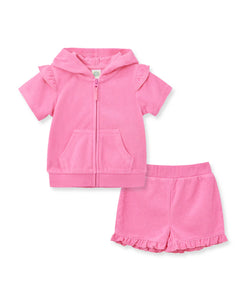 Pink Infant Terry Cover Up Set 14401