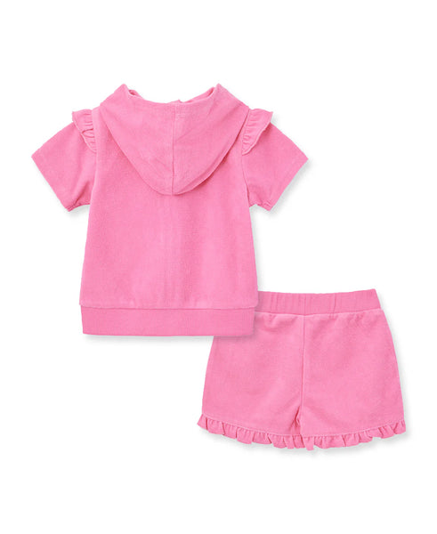 Pink Infant Terry Cover Up Set 14401