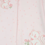 Sweet Kitties Zip Footed One-Piece 14606
