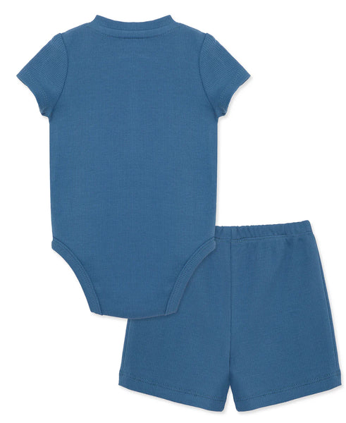 Blue Bodysuit & Short Set 14610