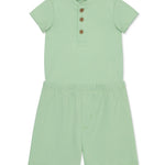 Green Bodysuit & Short Set 14611