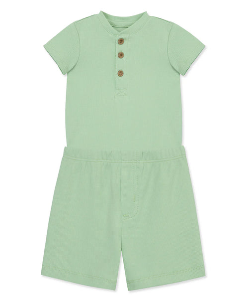 Green Bodysuit & Short Set 14611