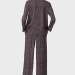 Midnight Floral Classic Cotton Knit Notch Pajama 90036-075